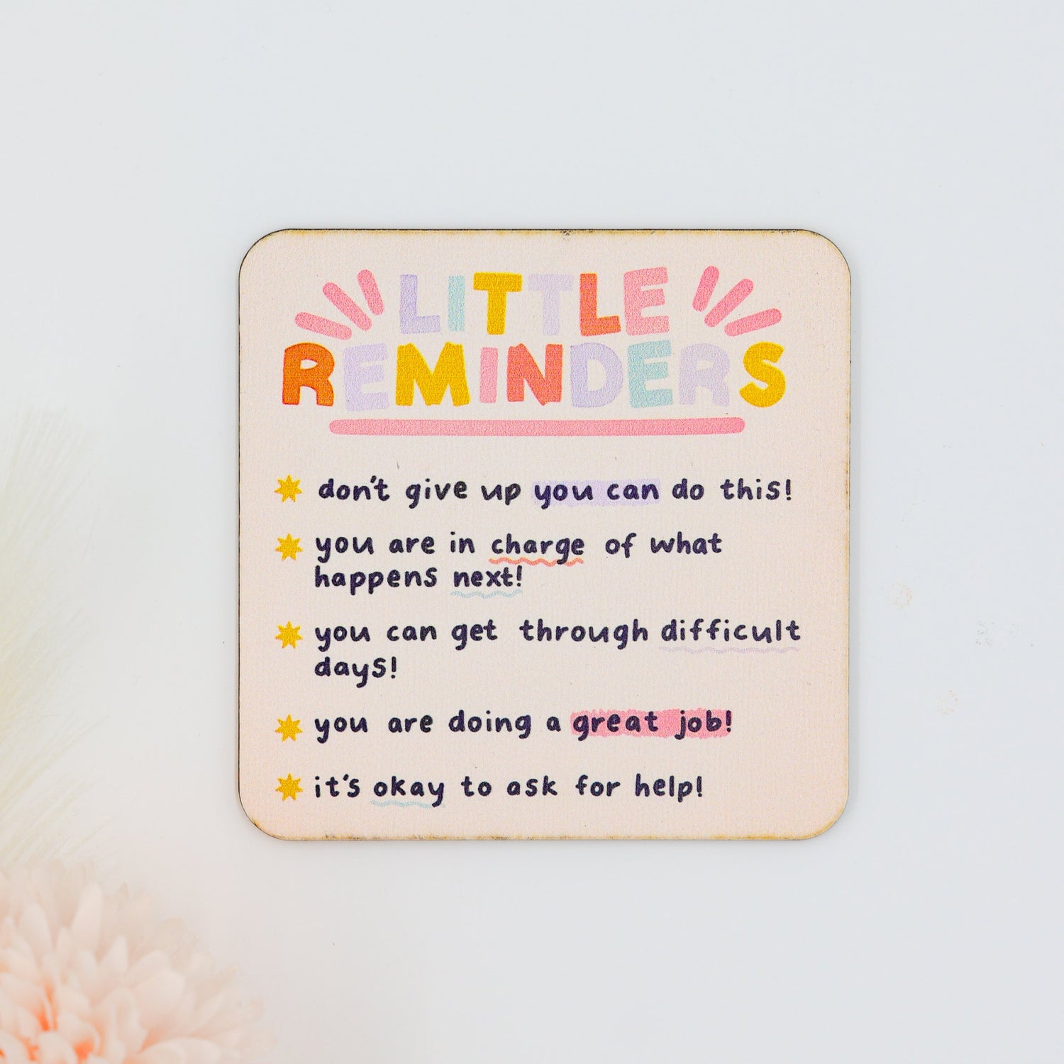 Gifts for her – Little Reminders Keepsake with positive affirmations
