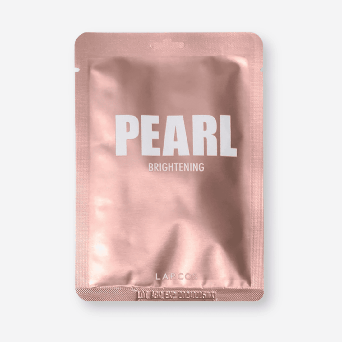 Pearl Brightening Mask: A close-up of the packaging showcasing text, highlighting its illuminating properties and benefits for a radiant complexion.