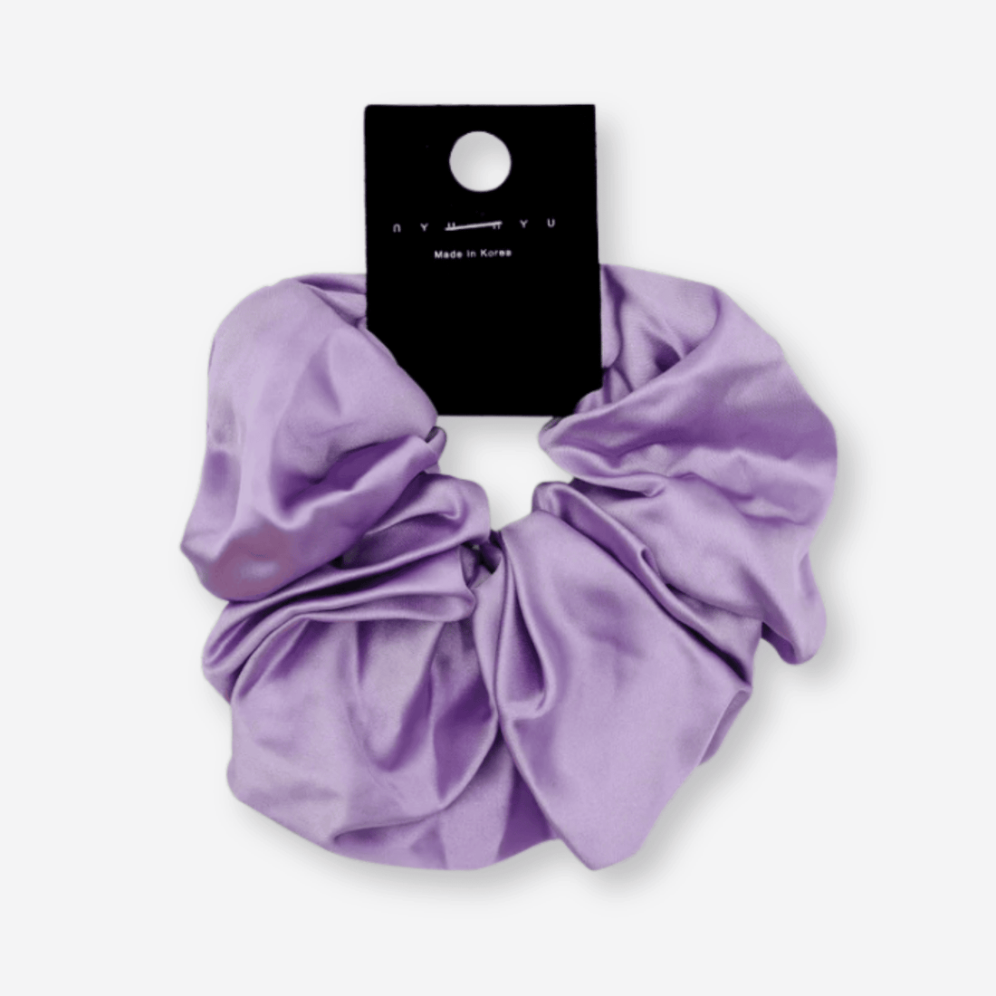 Gifts for her – Purple Silk Scrunchie elegant hair accessory
