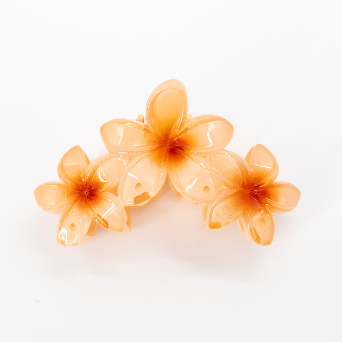 Hair Clip - Floral, featuring a close-up view of detailed petals, offers a vibrant touch, perfect for enhancing any hairstyle with its fun design.