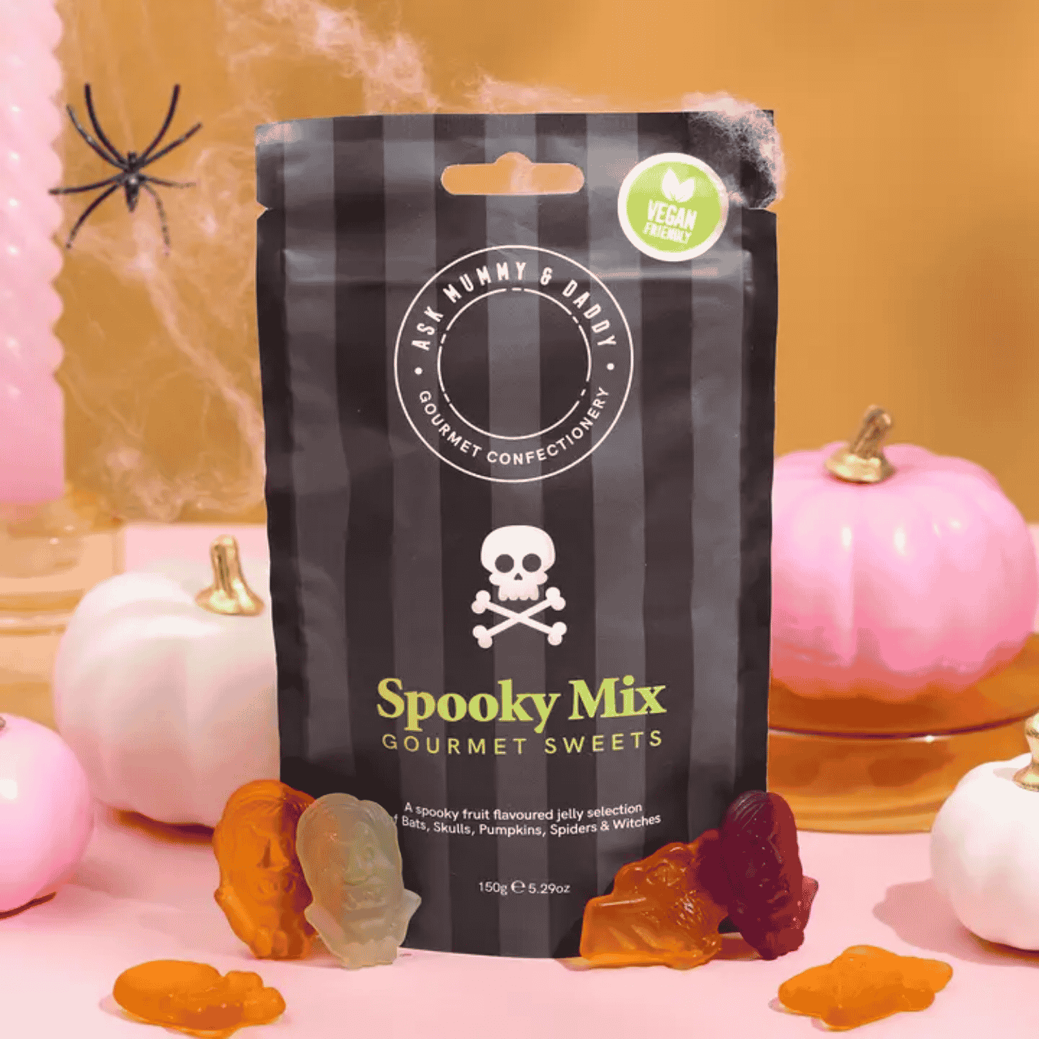 Halloween gifts for her – Giant Spooky Mix Share Bag with vegan gourmet jelly sweets