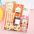 Italian Spritz & Spa Birthday Gift Box with chocolate, bath salts, coconut shower gel, and leopard print headband – luxury pamper gift for her.