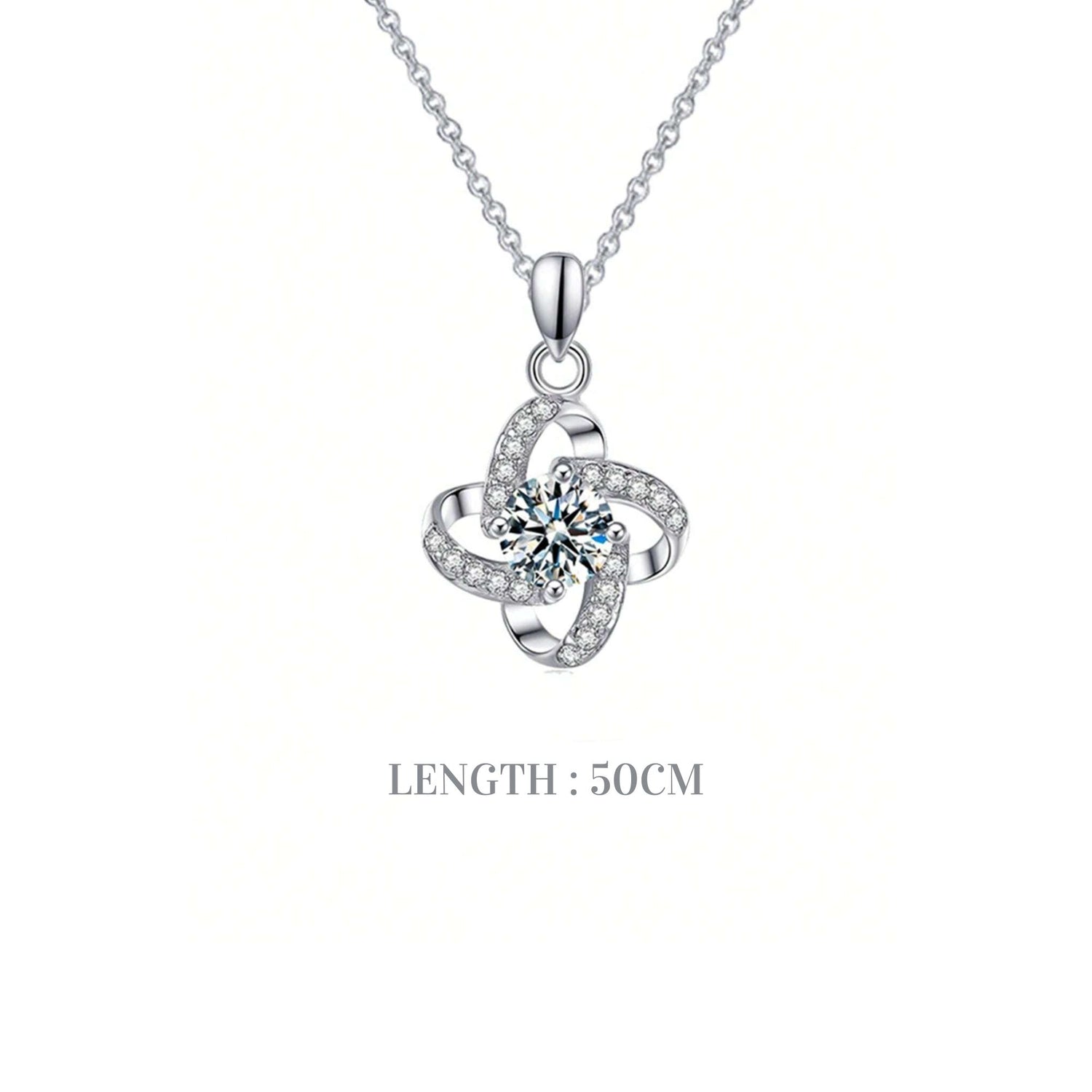 Lucky Clover Pendant Necklace - Mum