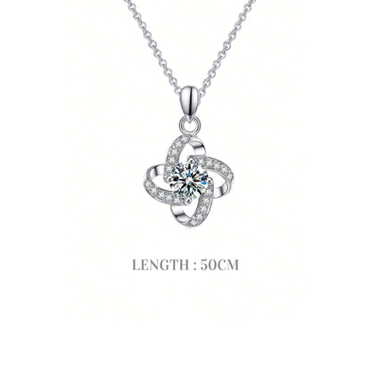 Lucky Clover Pendant Necklace - Mum