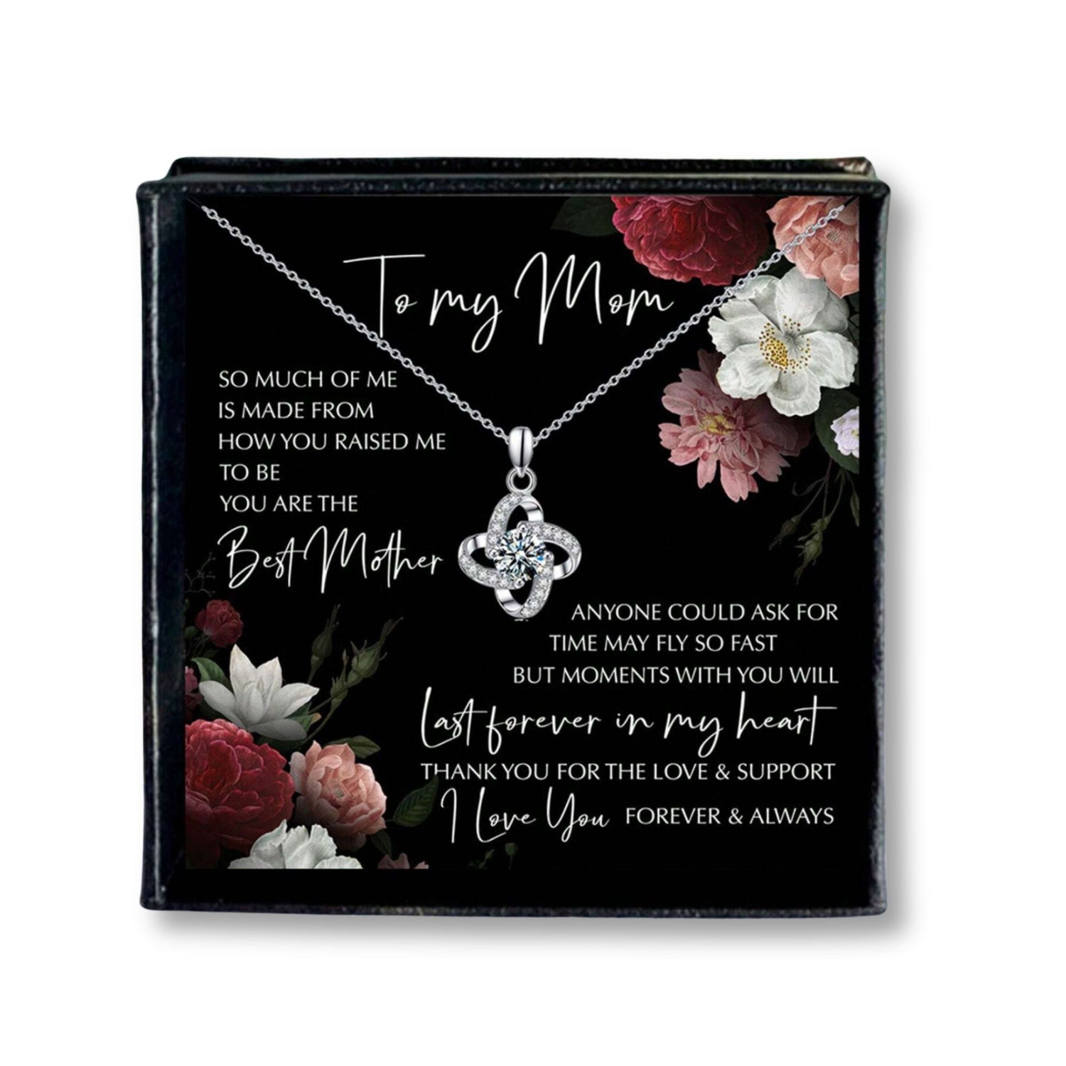 Lucky Clover Pendant Necklace - Mum
