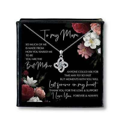 Lucky Clover Pendant Necklace - Mum