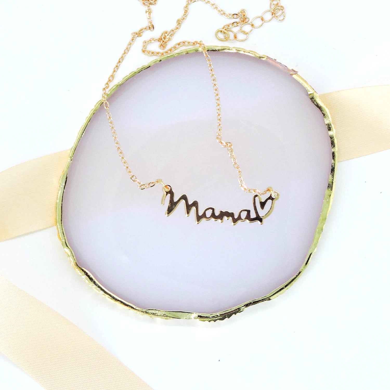 Mama Necklace with Heart