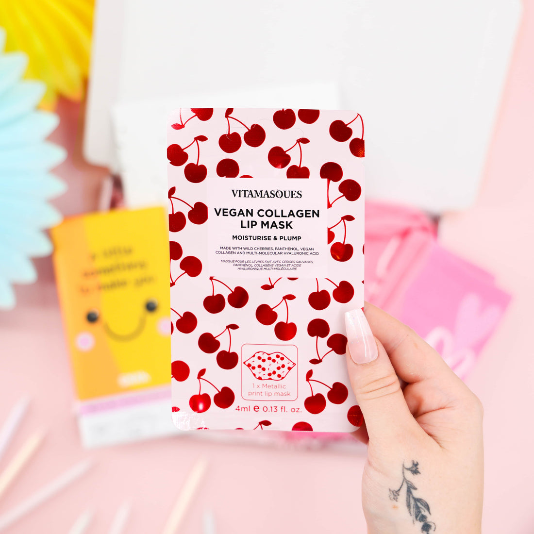 Birthday pamper and chocolate gift box featuring self-care treats and cute socks for women.