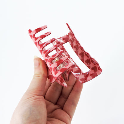 Pink Heart Hair Clip