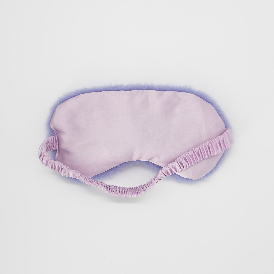 Plush Eye Mask Purple with soft fur trim, perfect for relaxation and pampering, ideal for enhancing a custom gift box.