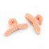Peach plush claw hair clips, soft fluffy hair claw clips for women, cute peach pink hair accessory for gifting, beauty gift idea for her