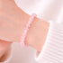 Rose Quartz Crystal Chip Bracelet with delicate, natural crystal chips, promoting self-love and emotional healing, perfect as a meaningful gift or personal accessory.
