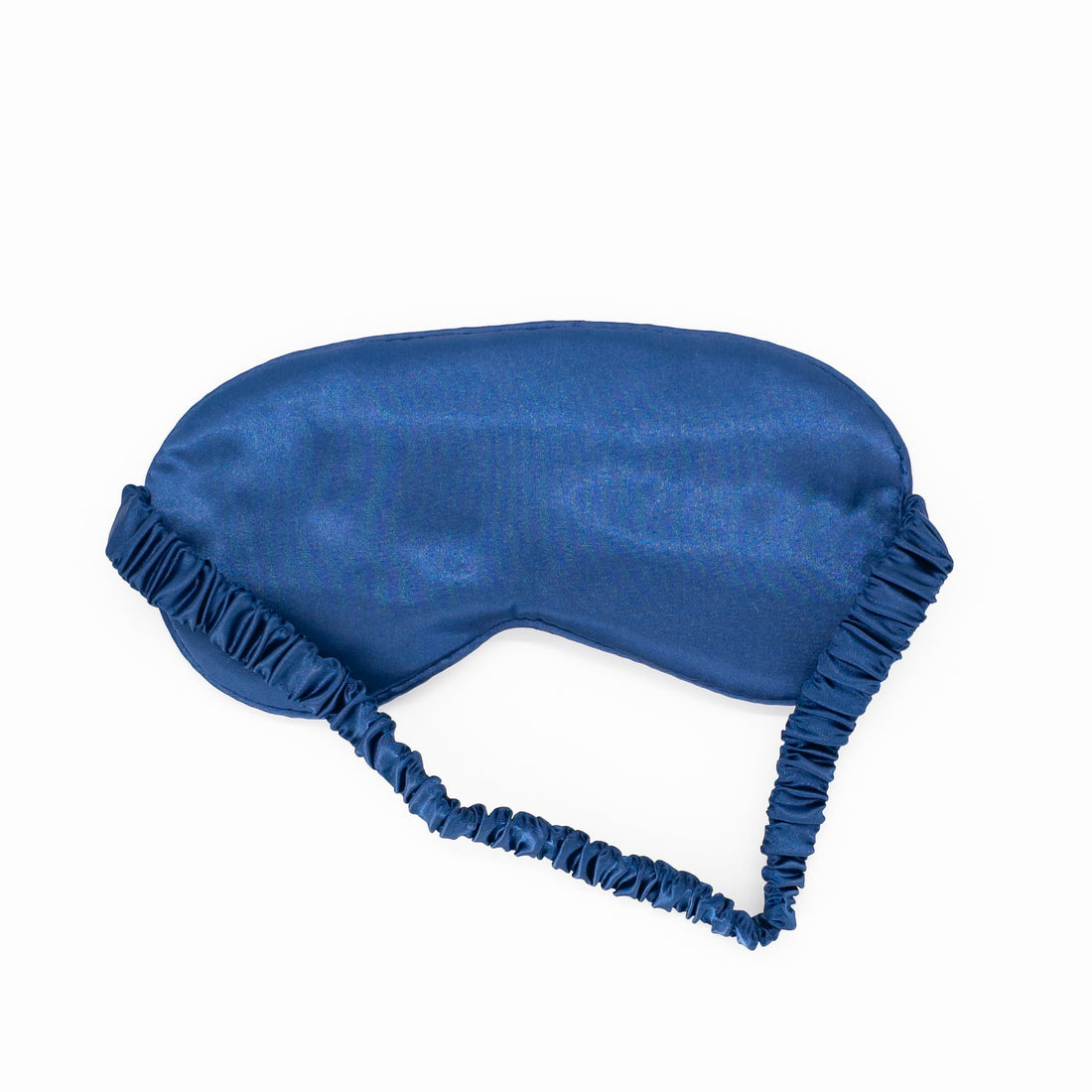 Satin Sleep Mask - Royal Blue featuring smooth satin fabric and ruffled straps, designed for comfort and luxury. Perfect for enhancing any pampering gift.