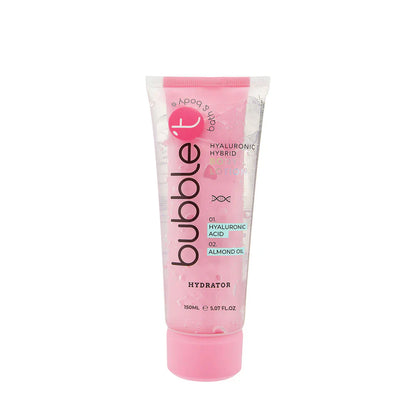 Hyaluronic Hybrid Body Lotion for smooth, refreshed skin with hydrating hyaluronic acid and nourishing almond oil.