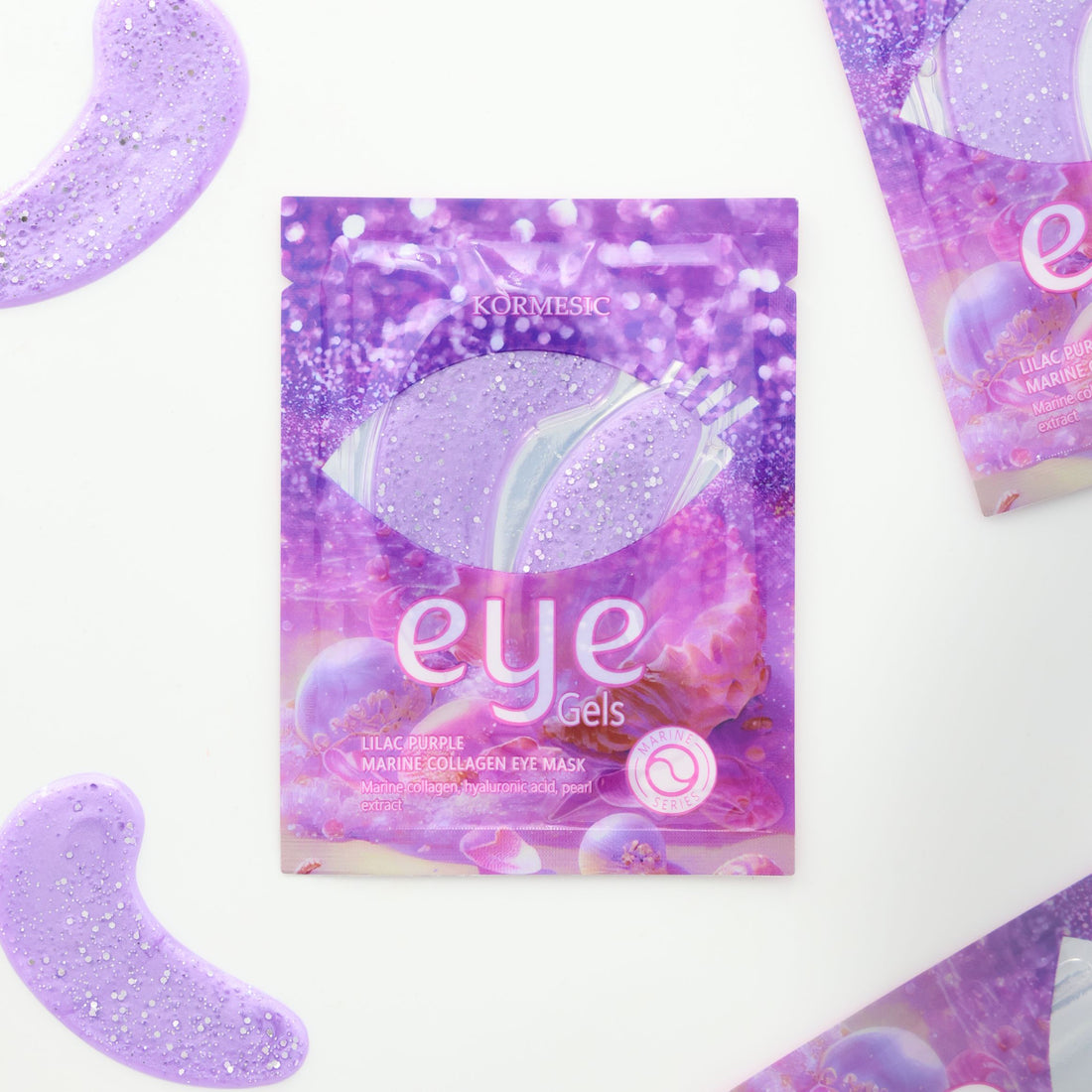 Self care gifts for her – Lilac Purple Marine Collagen Eye Mask for hydration
