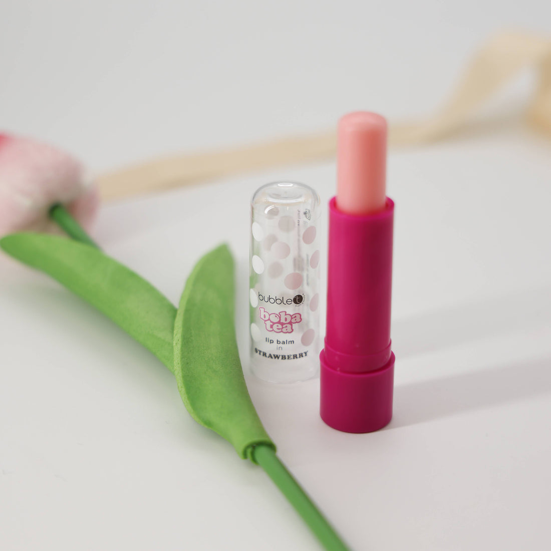 Strawberry Lip Balm – Bubble T nourishing balm with shea butter