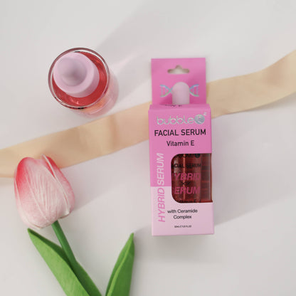 Vitamin E Facial Serum – pink nourishing serum for self care sets
