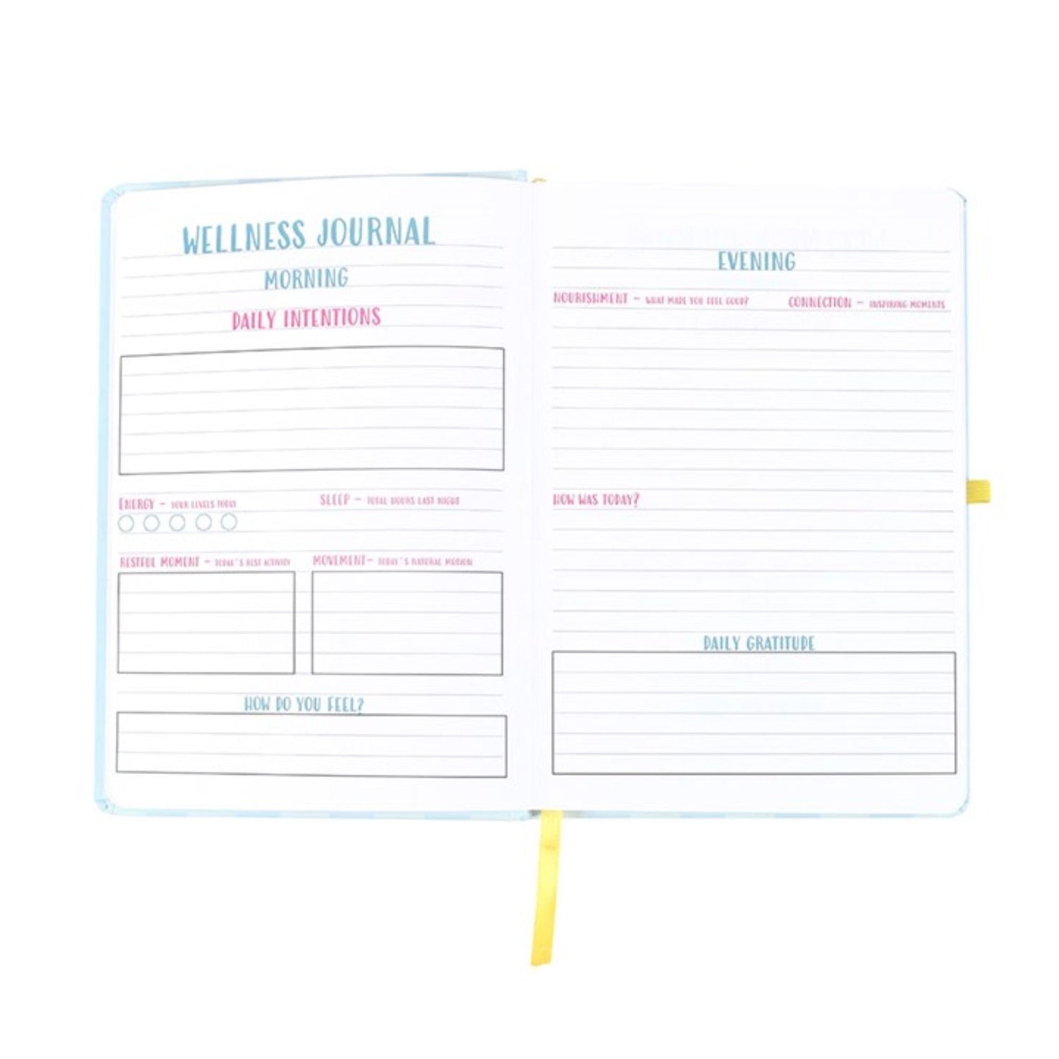 Be Kind To Your Mind Journal – self care gifts A5 wellness journal with elastic closure and motivational design