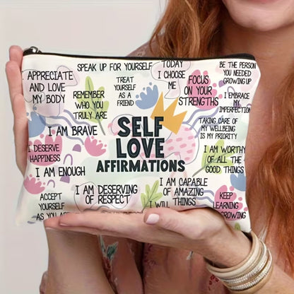 Self care gifts – motivational pouch with uplifting messages design