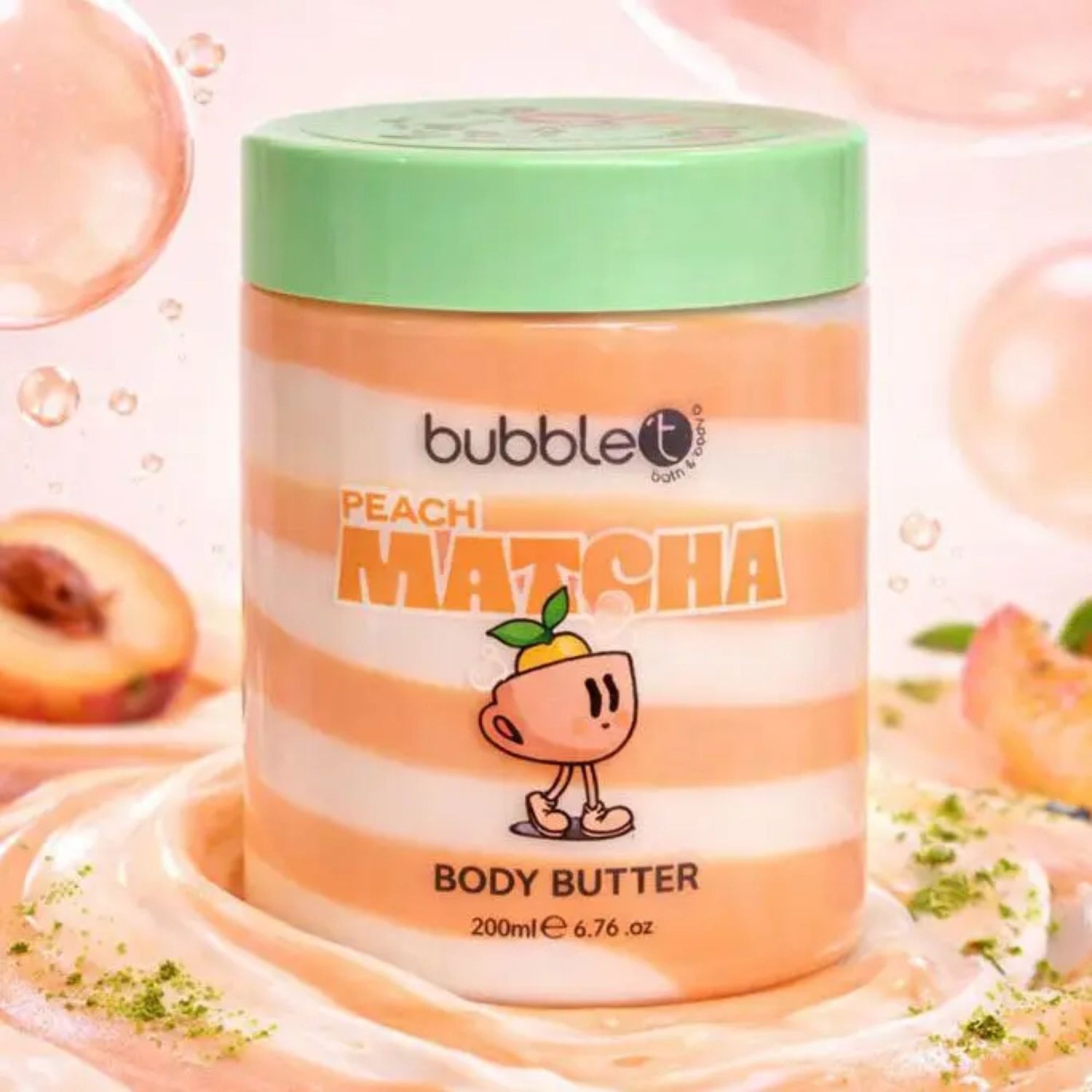 Self care gifts – Peach Matcha Body Butter with nourishing peach and matcha formula