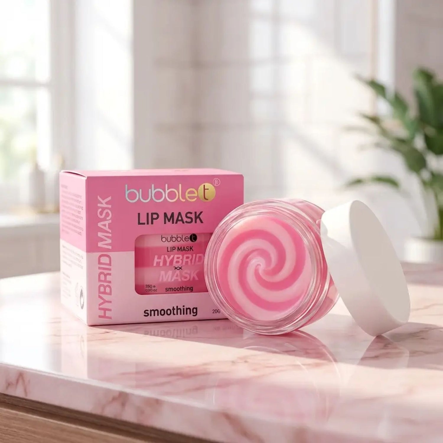 Self care gifts – Rose Oil &amp; Vitamin E Hybrid Lip Mask for hydrated, smooth lips
