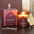 Self care gifts – Rose Oud Scented Candle in amber glass jar with gold lid