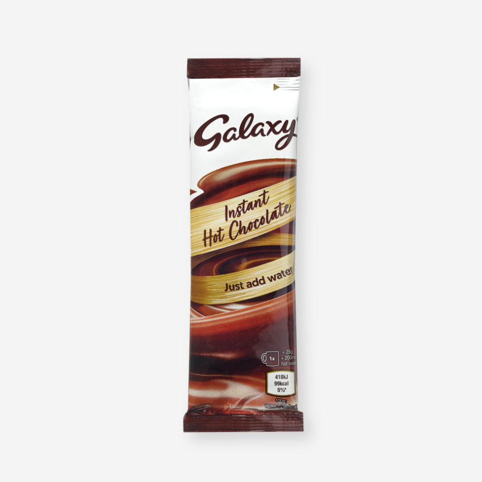 Self care gifts for her – rich and creamy Galaxy Instant Hot Chocolate sachet