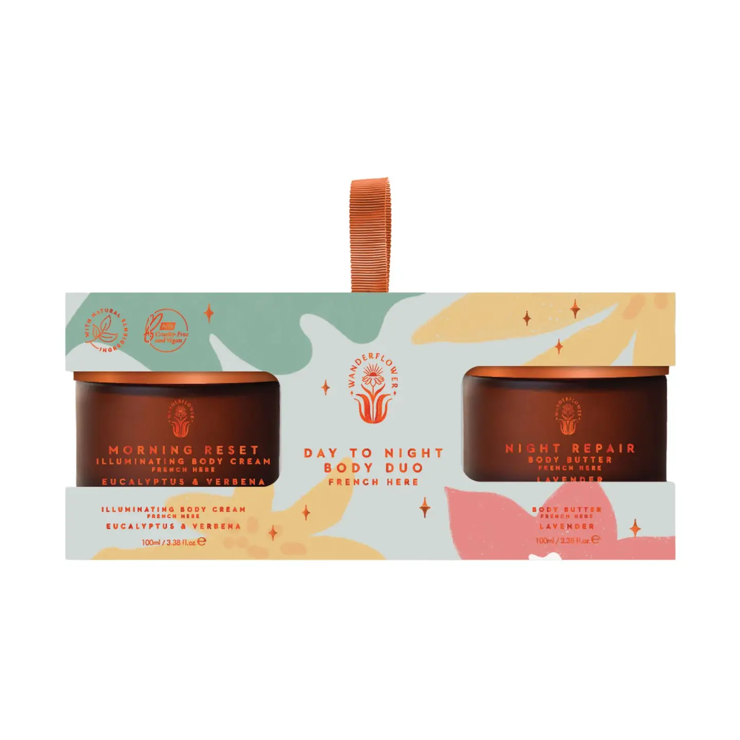 Self care gifts Day to Night Body Duo supporting calm morning and evening routines.