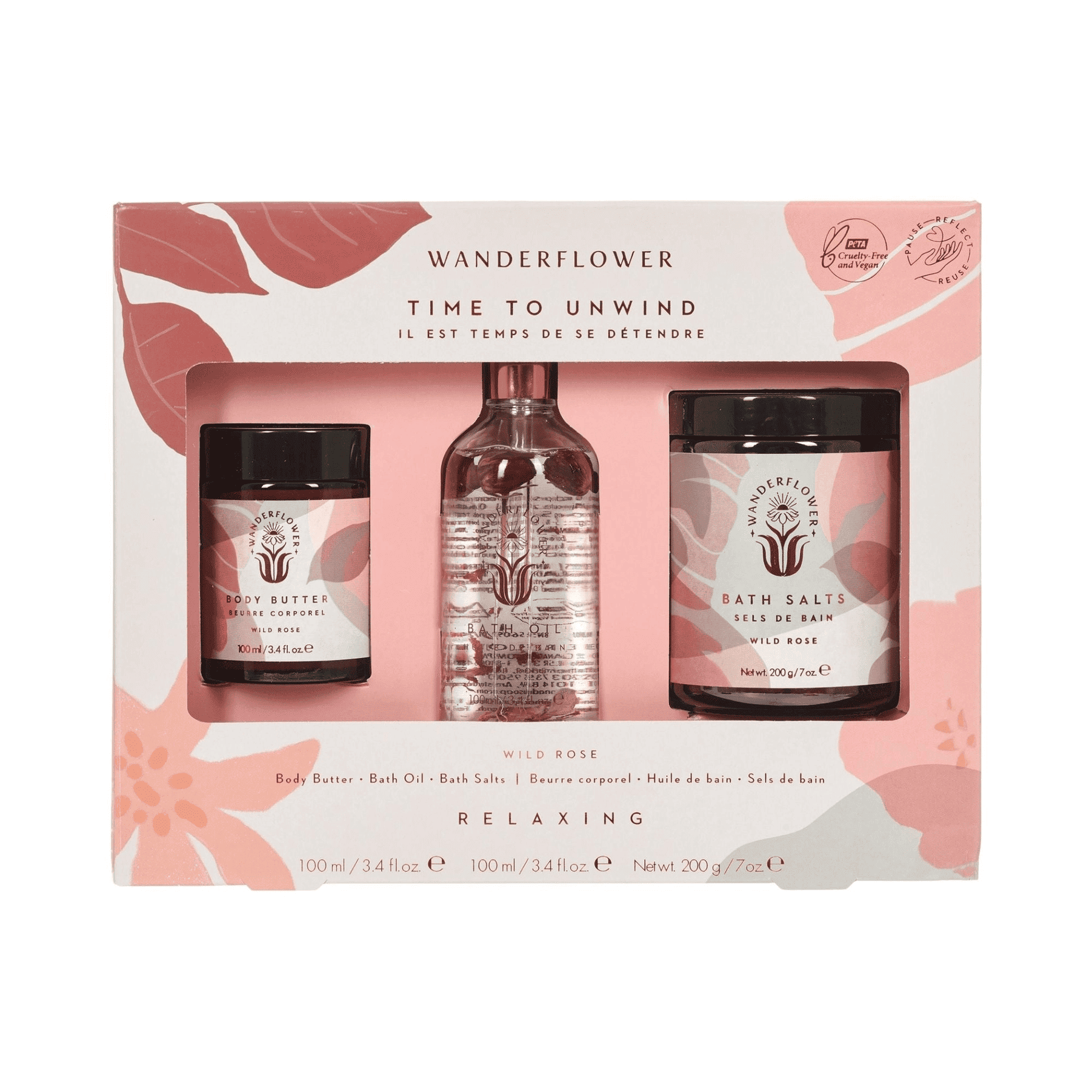 Gifts for her Time to Unwind Bath &amp; Body Set created for relaxing bath rituals.