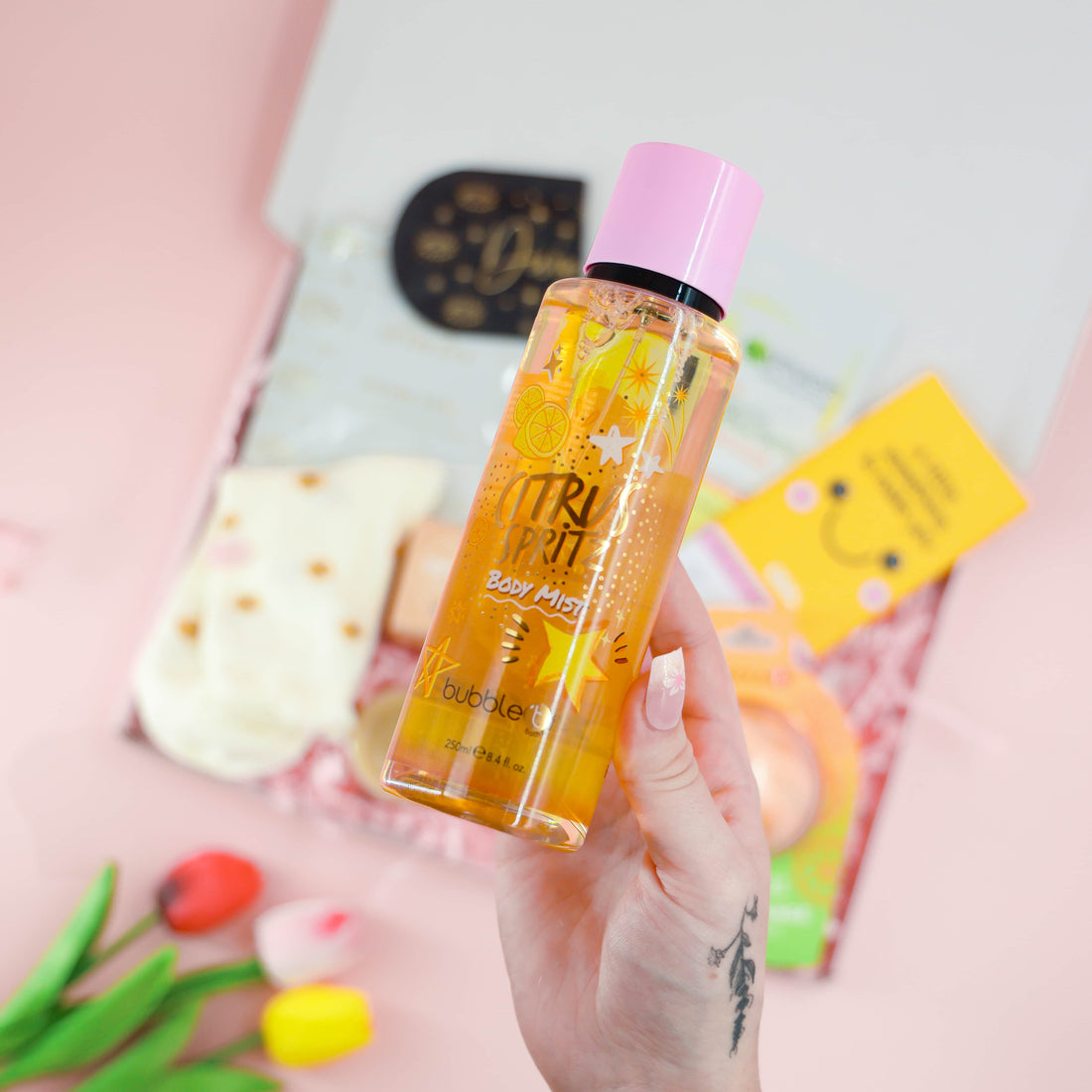Citrus body mist from Sending Smiles Birthday Box – uplifting self-care birthday gift for women