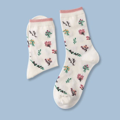Floral Pattern Socks