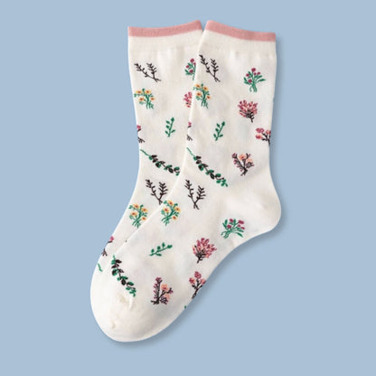 Floral Pattern Socks