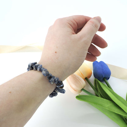 Sodalite Crystal Chip Bracelet
