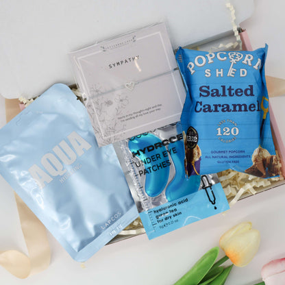 Sympathy gift box for her – Sending Peace &amp; Love comfort gift with bracelet.