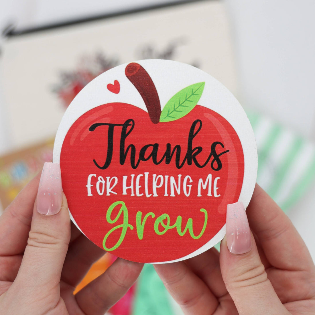 Teacher appreciation box – end of term gifts for her with cosmetic pouch and keepsake


