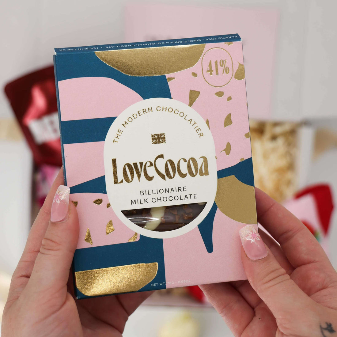 Thank you gifts – Berry Grateful Box featuring red wine face mask, facial serum, and gourmet chocolate