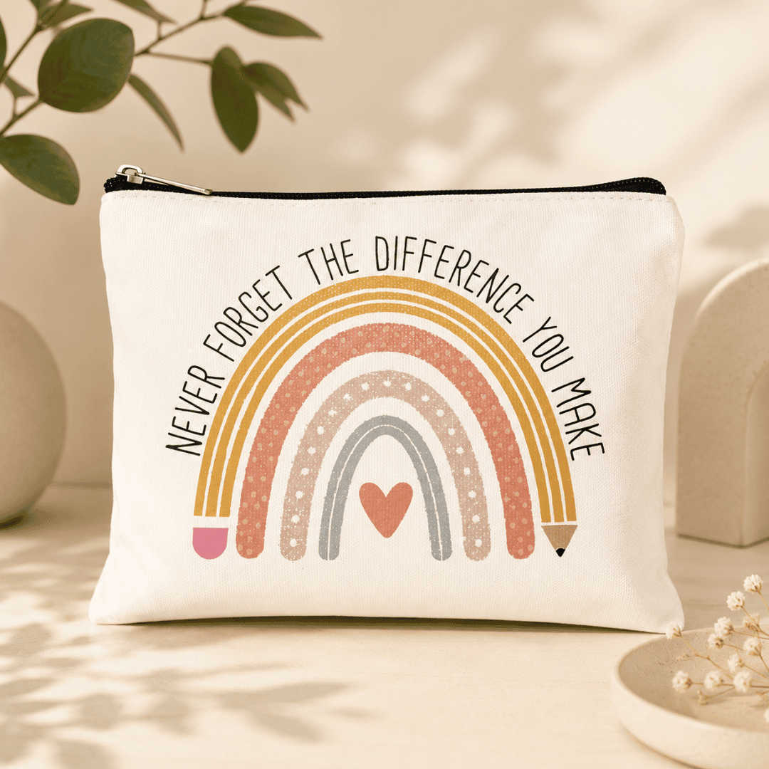 thank you gifts – never forget the difference you make makeup bag