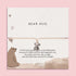 thinking of you gifts – bear hug bracelet with silver bear charm