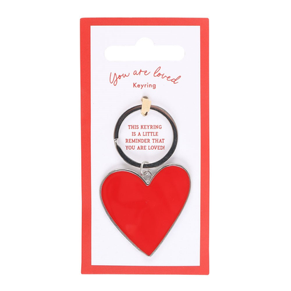 Sweet red heart keyring for Valentine’s Day or Mother’s Day