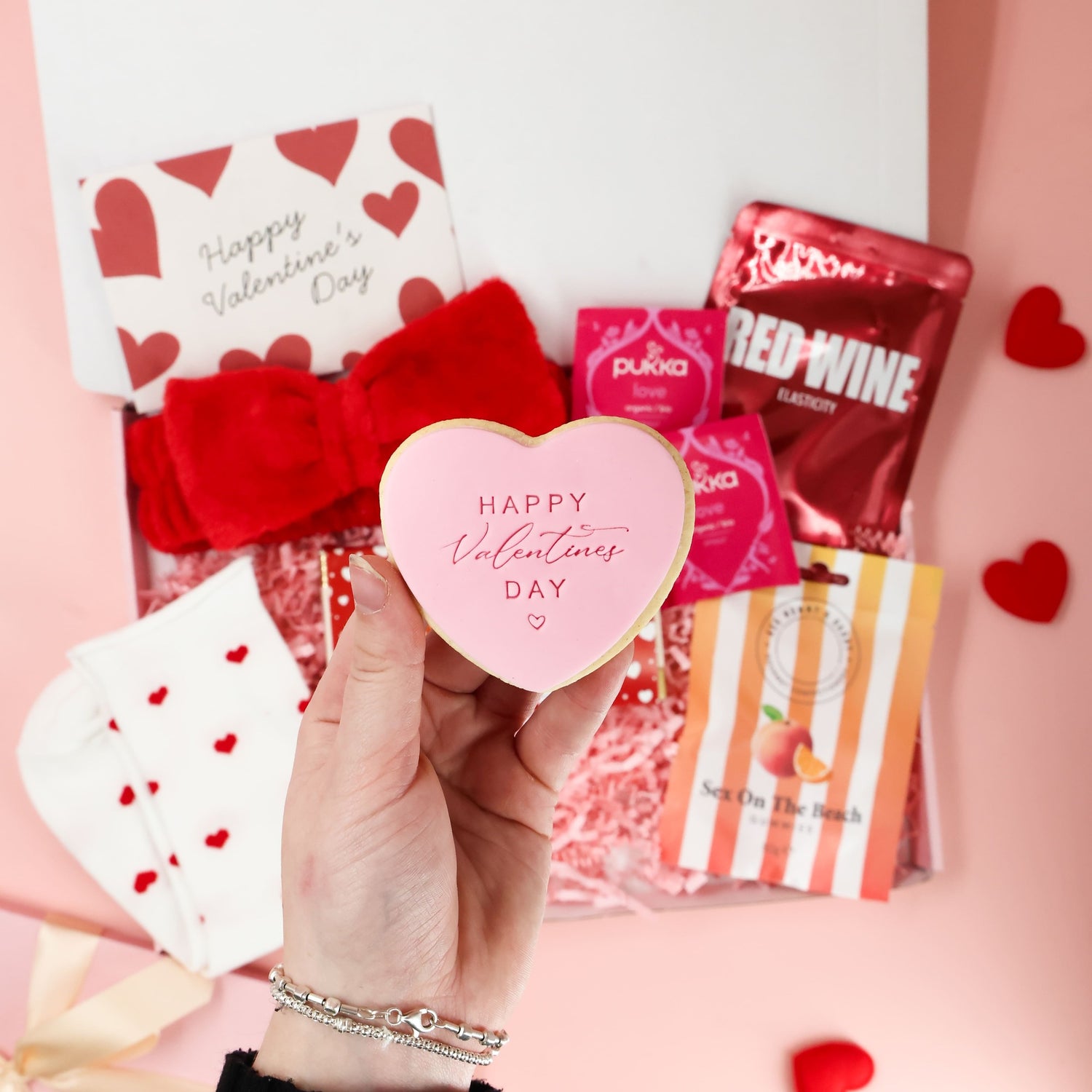 Just for You valentines gift for her filled with self care items, sweets and romantic gestures