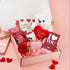 Love You With All My Heart Valentines Gift Box by Heavenly Boxes with teddy bear, chocolate and rose soap flower