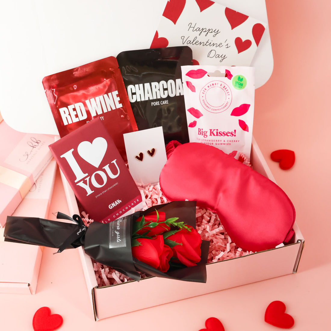 Red Hot Romance Valentine’s Gift – a luxurious and passionate self-care hamper for her this valentines day