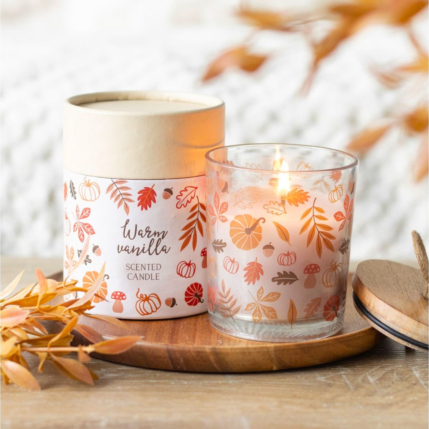 Warm Vanilla Scented Candle